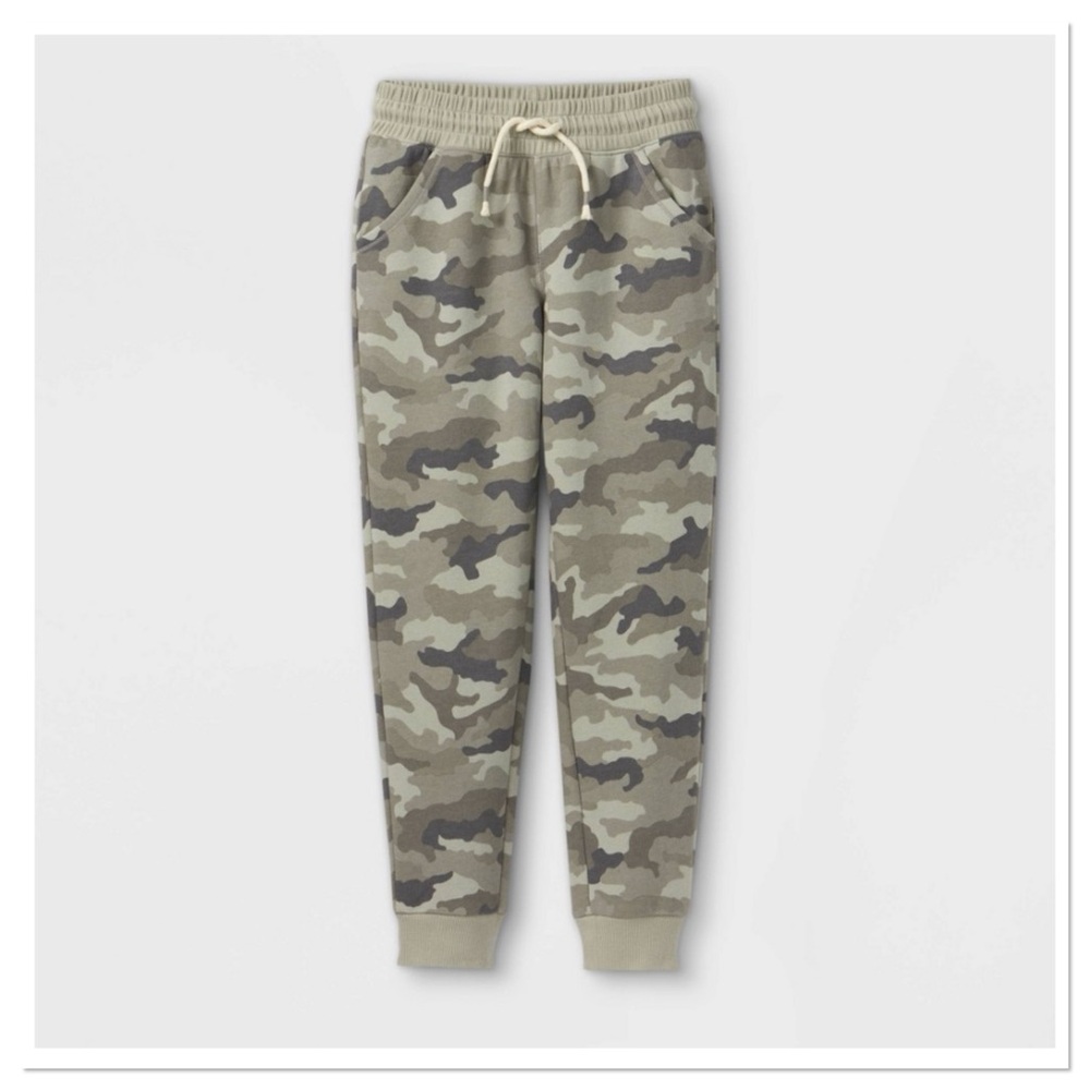 Girls Gray Camo Jogger Sweatpants Cat & Jack